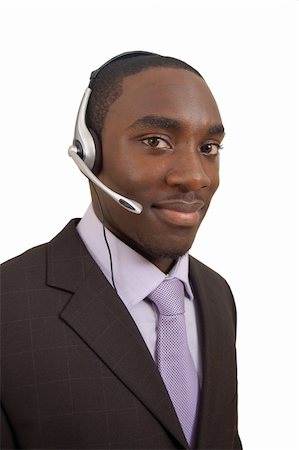 simsearch:400-03914864,k - This is an image of a man with a microphone headset on. This image can be used for telecommunication and service themes. Stock Photo - Budget Royalty-Free & Subscription, Code: 400-04937797