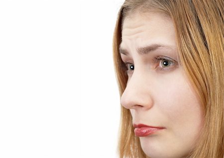 simsearch:400-04402342,k - Side view portrait of a sad girl Stock Photo - Budget Royalty-Free & Subscription, Code: 400-04937818