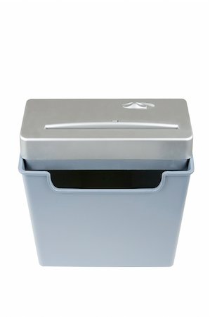 recycle bins for the home - shredder isolated on a white background Stock Photo - Budget Royalty-Free & Subscription, Code: 400-04938259