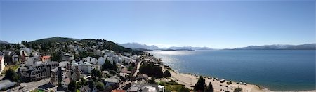 simsearch:400-03911122,k - Panoramic View on Bariloche and the Lake - Patagonia Foto de stock - Royalty-Free Super Valor e Assinatura, Número: 400-04938521