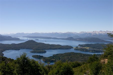 simsearch:400-03911122,k - Panoramic View on Bariloche and the Lake - Patagonia Foto de stock - Royalty-Free Super Valor e Assinatura, Número: 400-04938532