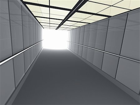 3d corridor leading to light. Stock Photo - Budget Royalty-Free & Subscription, Code: 400-04939830