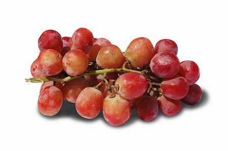Grapes on white background with clipping path Stock Photo - Budget Royalty-Free & Subscription, Code: 400-04931937