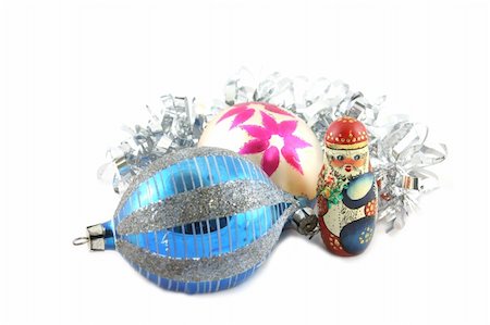 simsearch:400-04986497,k - Christmas decorations  isolated Foto de stock - Royalty-Free Super Valor e Assinatura, Número: 400-04932185