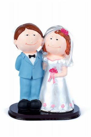 simsearch:400-04440941,k - Wedding couple on white background Fotografie stock - Microstock e Abbonamento, Codice: 400-04932519