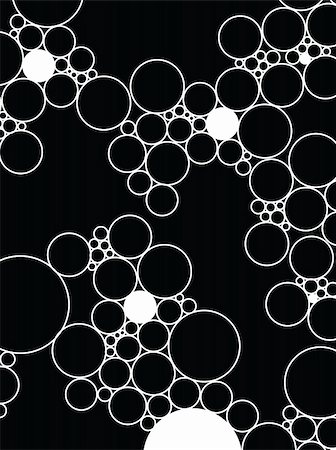 simsearch:400-03908512,k - An abstract background in black and white using circles Photographie de stock - Aubaine LD & Abonnement, Code: 400-04933053