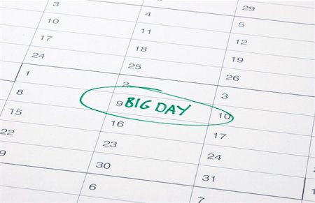 day of calendar with birthday - An important date written into a diary Stock Photo - Budget Royalty-Free & Subscription, Code: 400-04933128