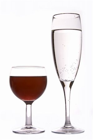 simsearch:400-03942813,k - Close up of red wine and champagne. Foto de stock - Royalty-Free Super Valor e Assinatura, Número: 400-04933415