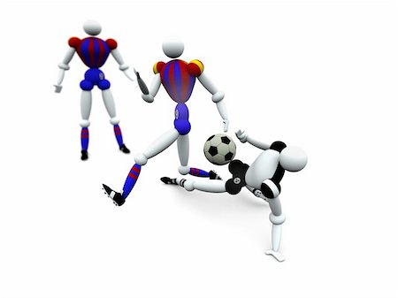 simsearch:400-05104948,k - computer generated image of  soccer players Stock Photo - Budget Royalty-Free & Subscription, Code: 400-04944381