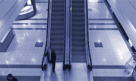 elevated pedestrian walkways - People on escalator in shopping center Stock Photo - Budget Royalty-Free & Subscription, Code: 400-04944677