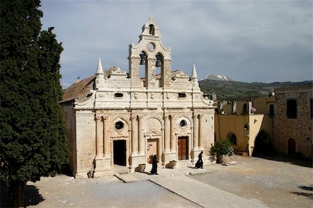 Arkadi Monastery, Retimnon, Crete, Greece Stock Photo - Budget Royalty-Free & Subscription, Code: 400-04944761