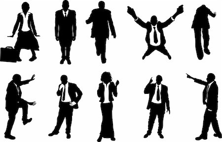 A series of business people mostly in more unusual poses, climbing, balancing etc. Great for use in conceptual pieces. Stock Photo - Budget Royalty-Free & Subscription, Code: 400-04944954