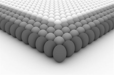 simsearch:400-04945068,k - 3d image of an egg army formation Stockbilder - Microstock & Abonnement, Bildnummer: 400-04945064