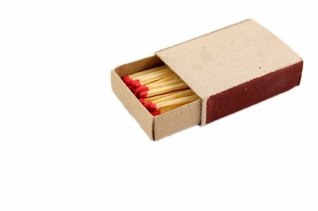 simsearch:400-04758178,k - Box of matches isolated on white Stock Photo - Budget Royalty-Free & Subscription, Code: 400-04946286