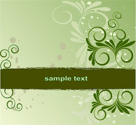 simsearch:400-05311033,k - Floral Background  with frame - abstract  art vector Stockbilder - Microstock & Abonnement, Bildnummer: 400-04946351