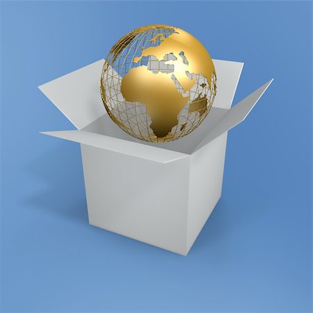 simsearch:400-04806832,k - golden globe in box Stockbilder - Microstock & Abonnement, Bildnummer: 400-04947061