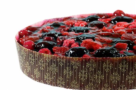 Closeup of delicious fruit pie with berries. Stock Photo - Budget Royalty-Free & Subscription, Code: 400-04948429
