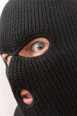 evil criminal wearing military mask Stock Photo - Budget Royalty-Free & Subscription, Code: 400-04948544