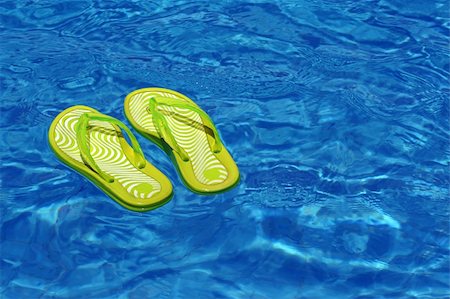 simsearch:400-05215524,k - Sandals by a swimming pool. It is perfect rest Foto de stock - Super Valor sin royalties y Suscripción, Código: 400-04948767