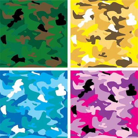 simsearch:400-05182601,k - Abstract arm camouflage in different colours all four will tile seamlessly Stock Photo - Budget Royalty-Free & Subscription, Code: 400-04948884