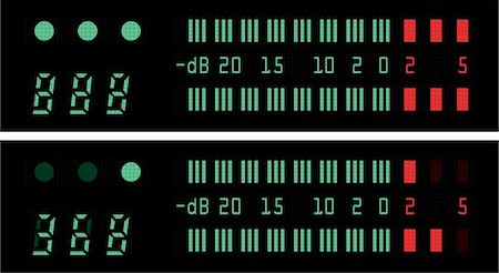 simsearch:400-05060868,k - The indicator of the musical equipment. A vector illustration. Foto de stock - Super Valor sin royalties y Suscripción, Código: 400-04949781