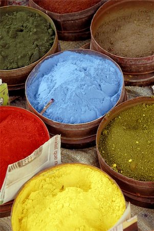 powdered paint pigment - A Close Up of Powdered Paints on a Market Stall Stock Photo - Budget Royalty-Free & Subscription, Code: 400-04949997