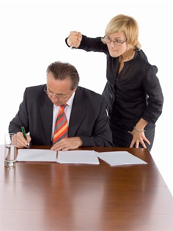 pulpit - businesspeople at the wood desk Stock Photo - Budget Royalty-Free & Subscription, Code: 400-04940990