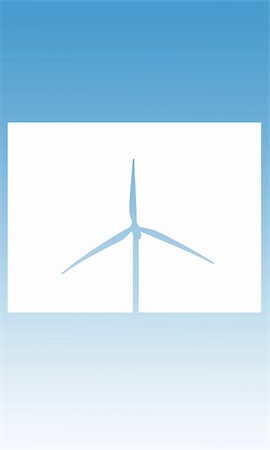 wind turbine template for print etc. Fotografie stock - Microstock e Abbonamento, Codice: 400-04941016