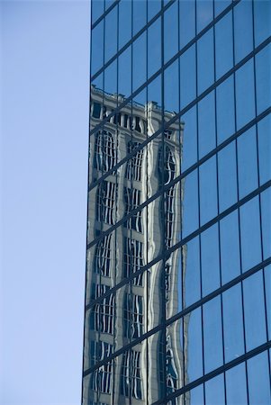 The John Hancock Tower in Boston, MA, USA on a clear sunny day Foto de stock - Super Valor sin royalties y Suscripción, Código: 400-04941484