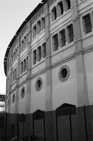 A outside of a bull fighting Staduim in Murcia, Spain. Stock Photo - Budget Royalty-Free & Subscription, Code: 400-04941818