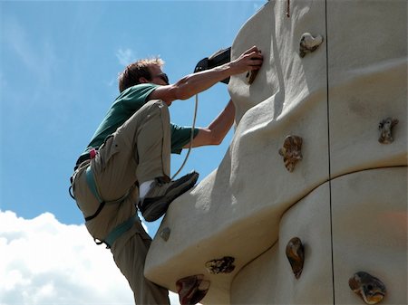 Outdoor Rock Climbing Wall Stock Photo - Budget Royalty-Free & Subscription, Code: 400-04942804