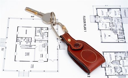 simsearch:400-04980137,k - Key on home plan background Stock Photo - Budget Royalty-Free & Subscription, Code: 400-04943037