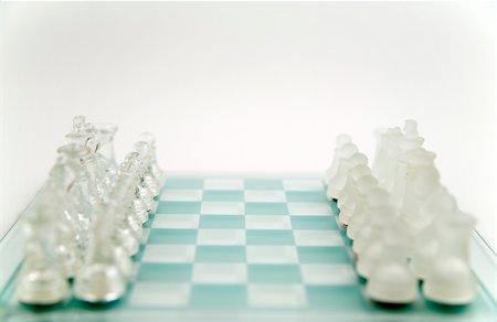 simsearch:400-04955785,k - glass chess on the transparent chessboard Stock Photo - Budget Royalty-Free & Subscription, Code: 400-04943776