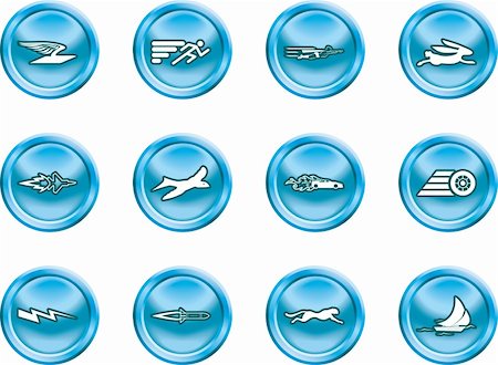 simsearch:400-04097123,k - A conceptual icon set relating to speed, being fast, and or efficient. Stock Photo - Budget Royalty-Free & Subscription, Code: 400-04954403