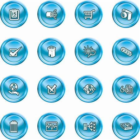 A set of computer and web icons Stock Photo - Budget Royalty-Free & Subscription, Code: 400-04954419