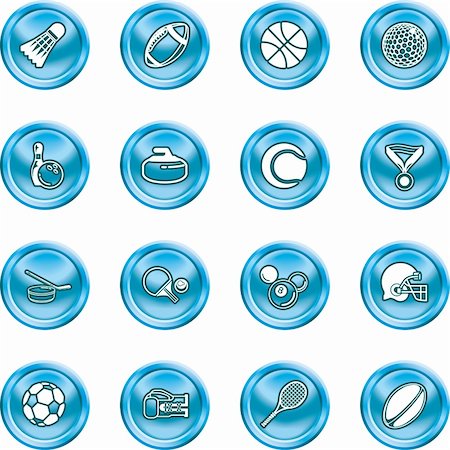 series of icons or design elements relating to sports Photographie de stock - Aubaine LD & Abonnement, Code: 400-04954411