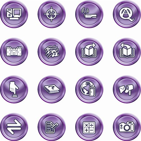 pushing door - Internet or Computing Icon Set.  No meshes used Stock Photo - Budget Royalty-Free & Subscription, Code: 400-04954709