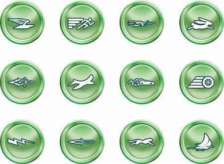 simsearch:400-04097123,k - A conceptual icon set relating to speed, being fast, and or efficient. Stock Photo - Budget Royalty-Free & Subscription, Code: 400-04955134