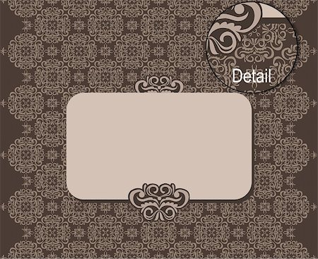 simsearch:400-04852864,k - Retro ornament with banner for your text. Stock Photo - Budget Royalty-Free & Subscription, Code: 400-04955329
