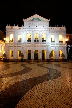 The "santa casa de misericordia" in the senado square in Macau Stock Photo - Budget Royalty-Free & Subscription, Code: 400-04955335