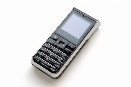 simsearch:400-04558697,k - A modern mobile phone with white background Stockbilder - Microstock & Abonnement, Bildnummer: 400-04955392