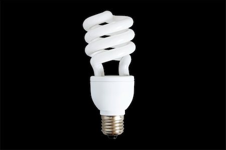 simsearch:400-04750349,k - Compact Fluorescent Efficient Power Saving Light Bulb. With Clipping Path Stock Photo - Budget Royalty-Free & Subscription, Code: 400-04955775