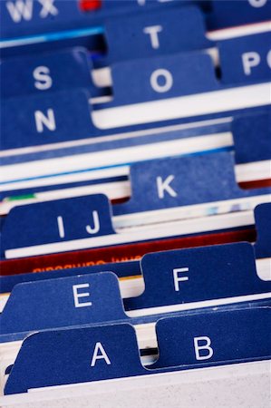 Close up of desktop business card index holder. Stock Photo - Budget Royalty-Free & Subscription, Code: 400-04955923