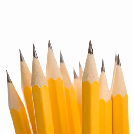 simsearch:400-04451935,k - Close up of group of sharp pencils. Fotografie stock - Microstock e Abbonamento, Codice: 400-04956961