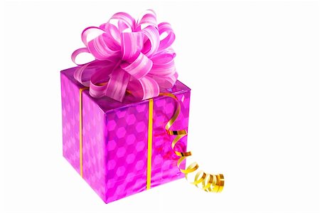 simsearch:400-03975392,k - Box with presents. Symbol of holidays and christmas. Foto de stock - Royalty-Free Super Valor e Assinatura, Número: 400-04957006
