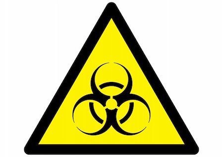 simsearch:400-05059412,k - Vector bio-hazard warning symbol on yellow caution sign Photographie de stock - Aubaine LD & Abonnement, Code: 400-04958514
