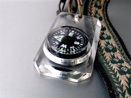 Close up shot of compass on larnyard Stock Photo - Budget Royalty-Free & Subscription, Code: 400-04959134