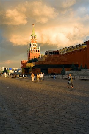 Kremlin, Red Square. Chiming clock. Moscow, Russia. Photographie de stock - Aubaine LD & Abonnement, Code: 400-04950394
