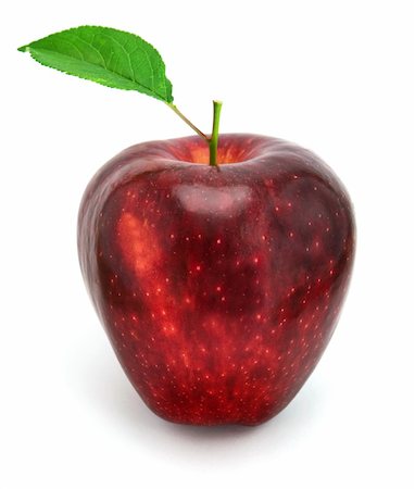 simsearch:400-04727937,k - fresh red apple with green leaf Stockbilder - Microstock & Abonnement, Bildnummer: 400-04952660