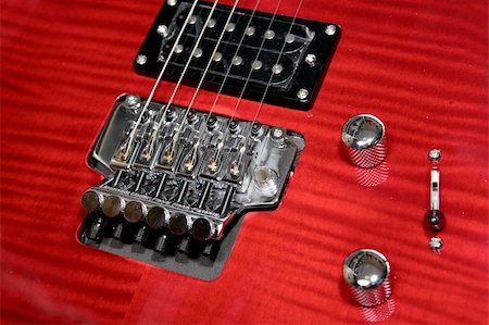 simsearch:400-05164273,k - Electric guitar . Musical instrument Stock Photo - Budget Royalty-Free & Subscription, Code: 400-04953652